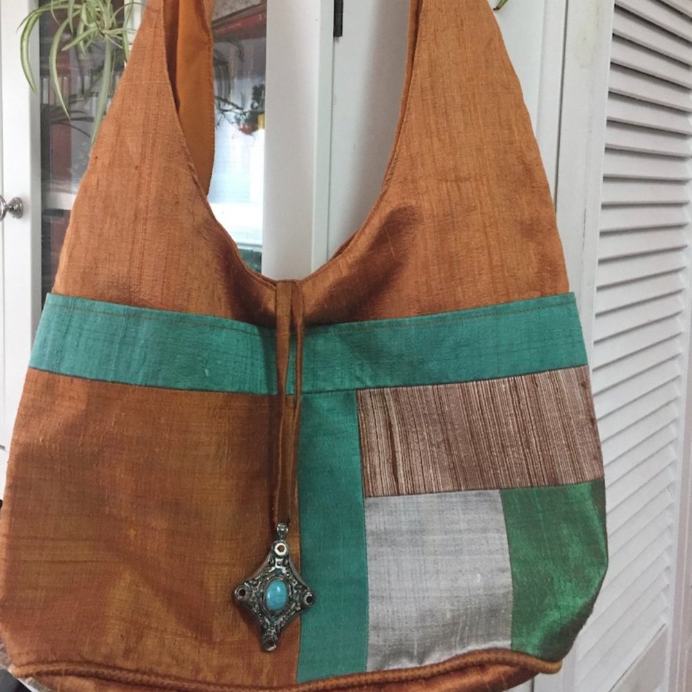 100" silk bag made in Cambodia